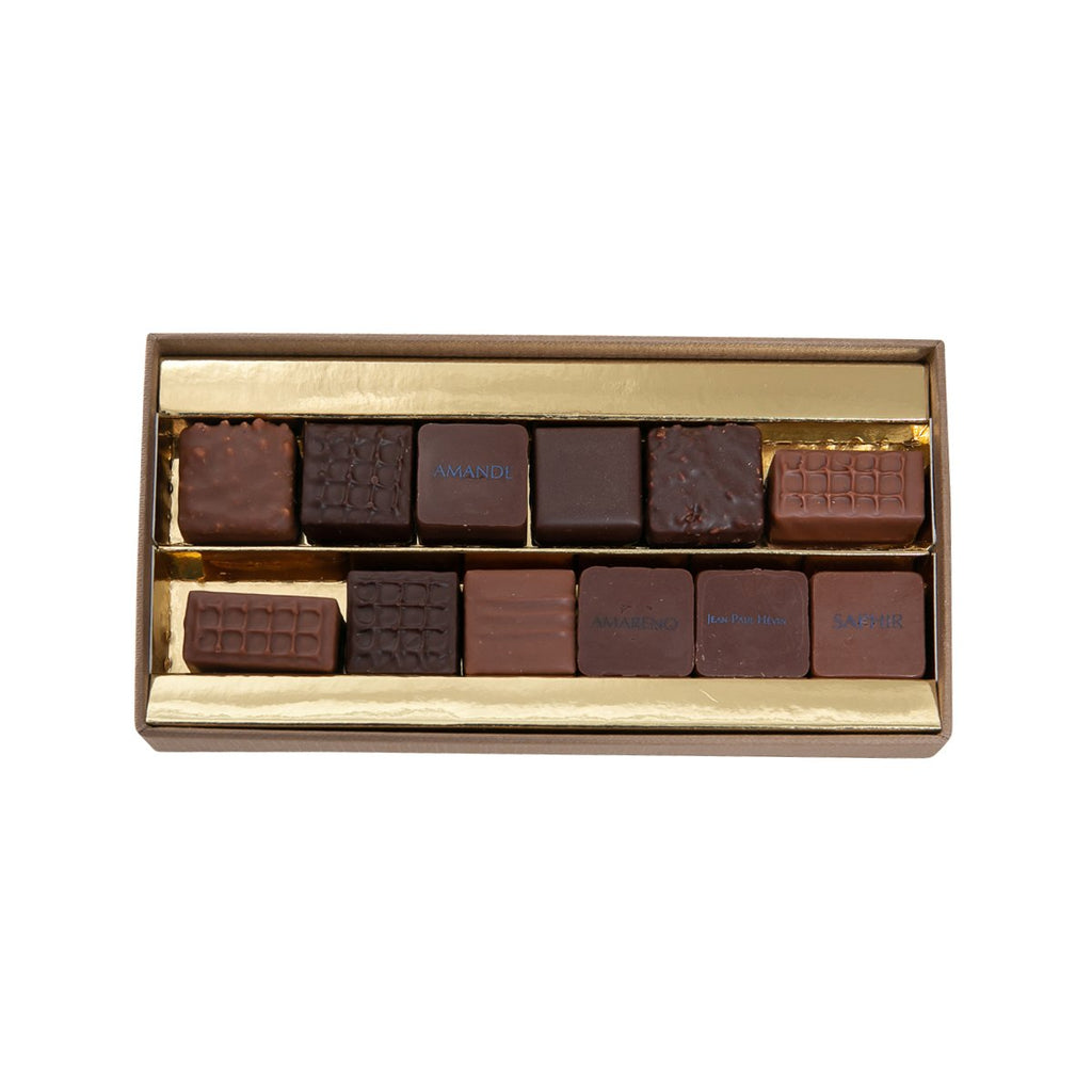 JEAN PAUL HEVIN Chocolate Assortment (Gold)  (12pcs)