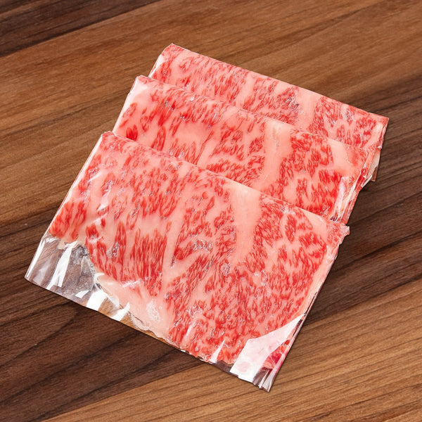 YAMAGATA Japan Yamagata Chilled A5 Grade Wagyu Beef Striploin for Sukiyaki  (200g)