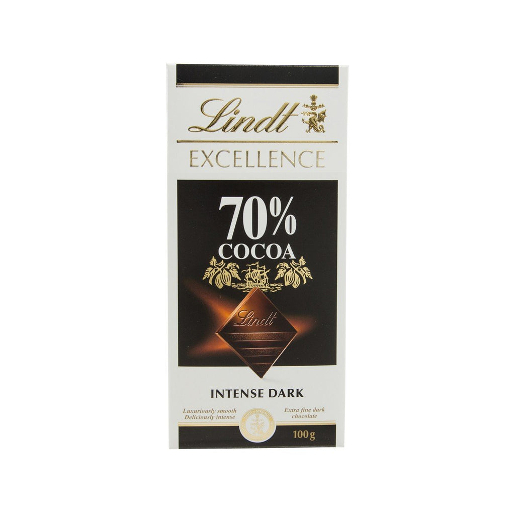 LINDT Excellence Extra Fine Dark Chocolate 70% Cocoa  (100g)