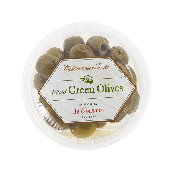 LE GOURMET Pitted Green Olives  (140g)