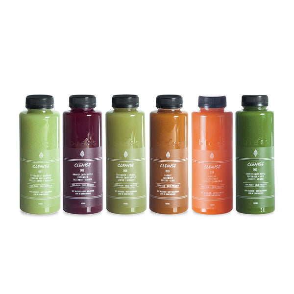 BLESS Cold Pressed Juice - Level 2 Cleanse Set (1 Day)  (6 x 400mL)