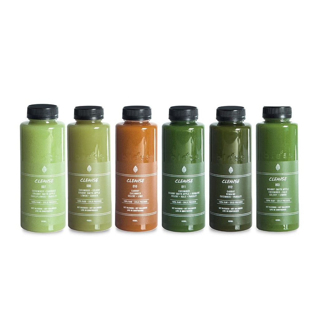 BLESS Cold Pressed Juice - Level 3 Cleanse Set (3 Day)  (18 x 400mL)