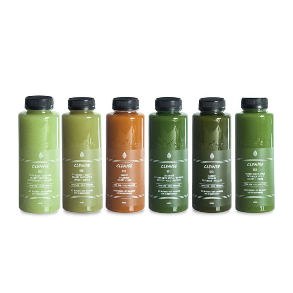 BLESS Cold Pressed Juice - Level 3 Cleanse Set (1 Day)  (6 x 400mL)