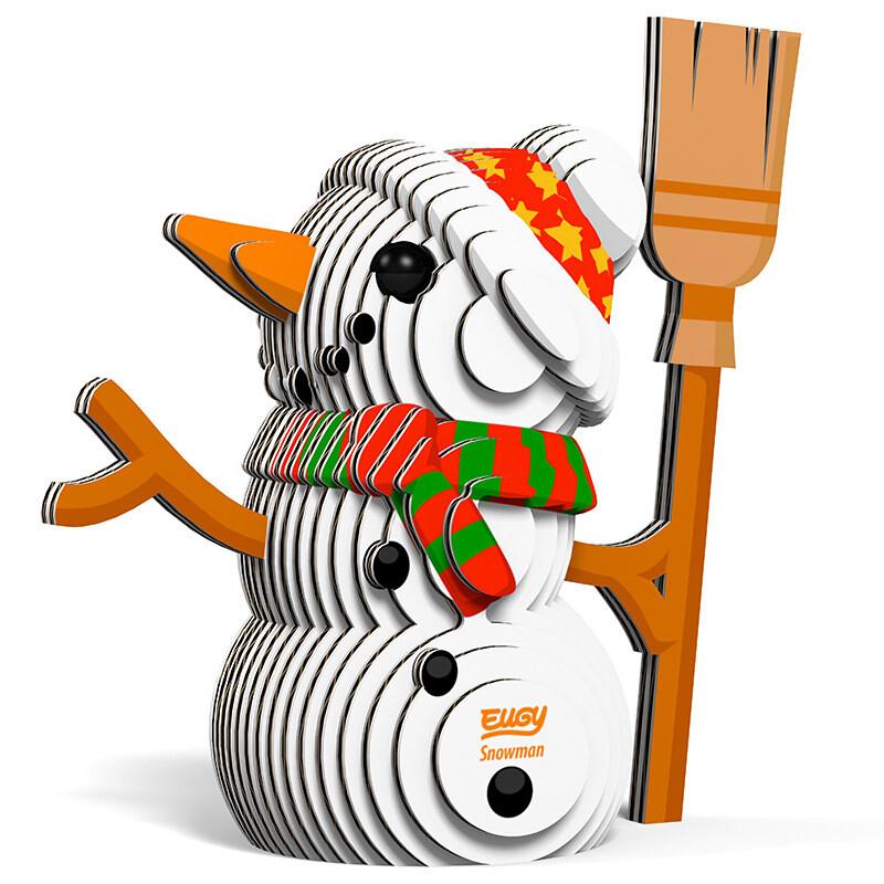 EUGY 3D Cardbd Kit Set Xmas - Snowman