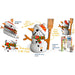 EUGY 3D Cardbd Kit Set Xmas - Snowman